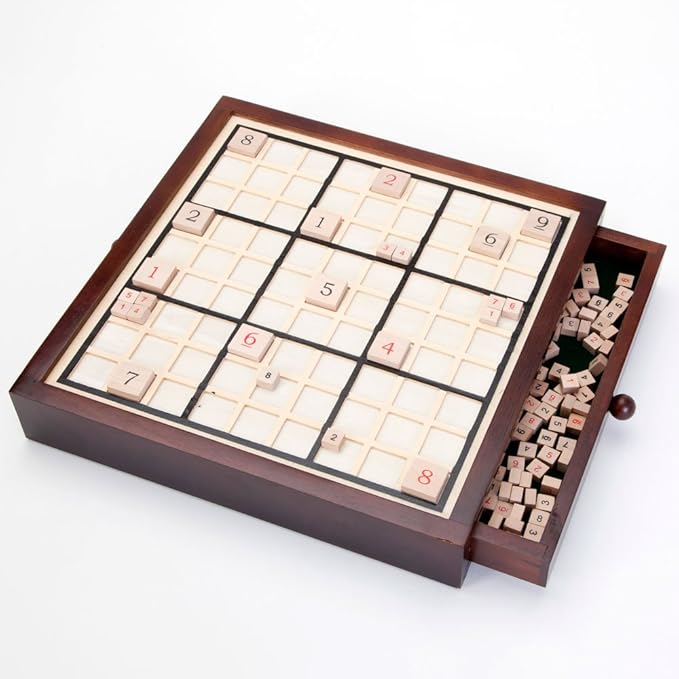 Bits and Pieces Deluxe Wooden Sudoku Board Game
