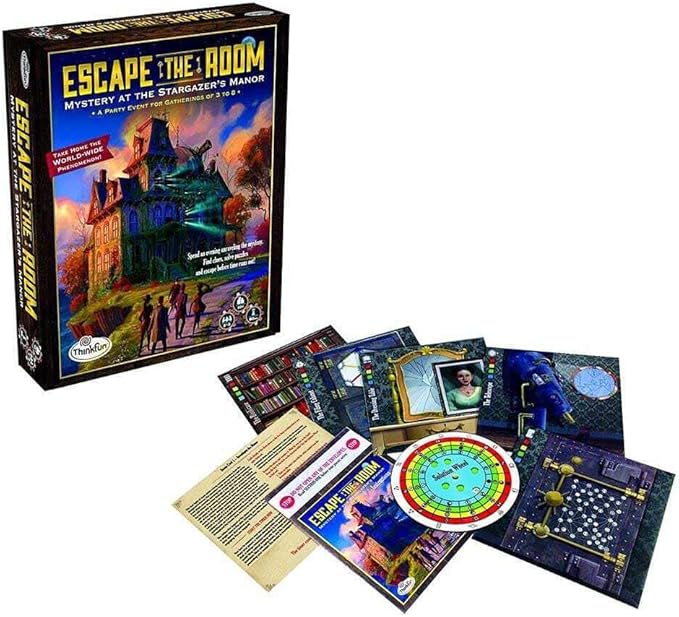 ThinkFun Escape The Room Stargazer's Manor - A Thrilling Escape Room Game in a Box for Ages 10 and Up | Enhances Logical Reasoning | Perfect for Family Game Night | Ideal Gift for Puzzle Lovers