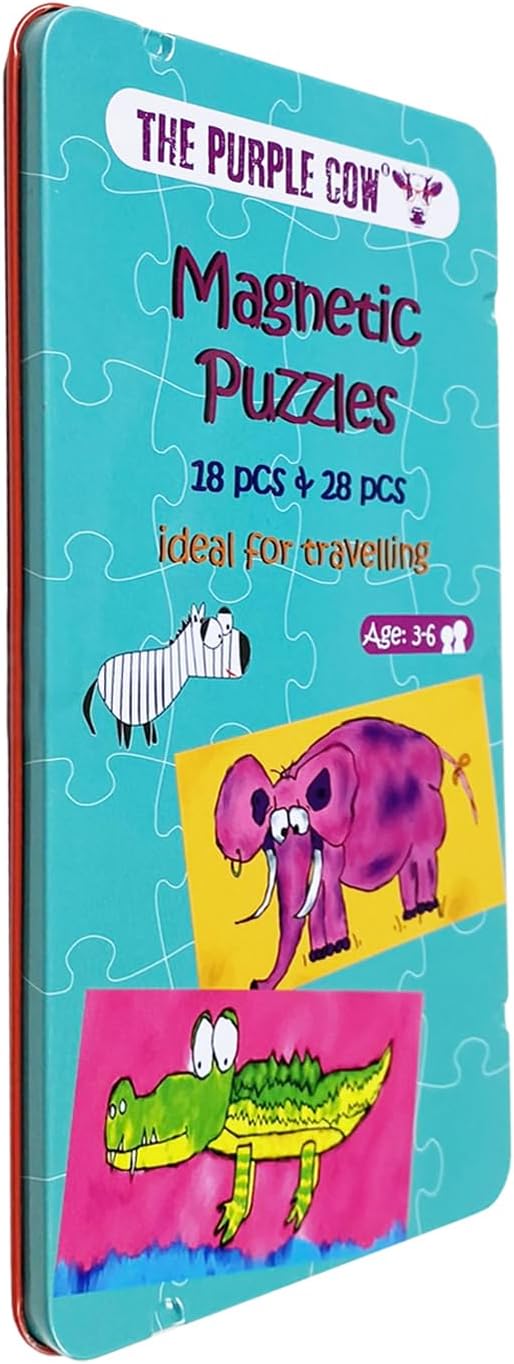 The Purple Cow Magnetic Game Box for Kids & Adults - Magnetic Puzzle Box -Improve Fine Motor Skills & Encourage Spatial Perception - Ideal for Travel