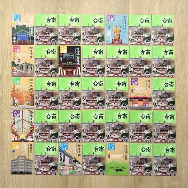 City Explorer: Tainan by Moaideas Game Design | A Board Game Exploring The Cultural Capital of Taiwan | Card Game for Family Night | 2-5 Players