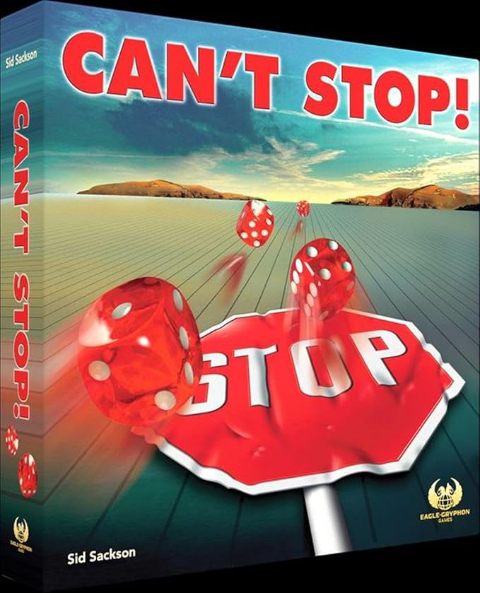 Can't Stop Board Game and The Can't Stop Express Dice Game Plus Two Treasure Chest Buttons