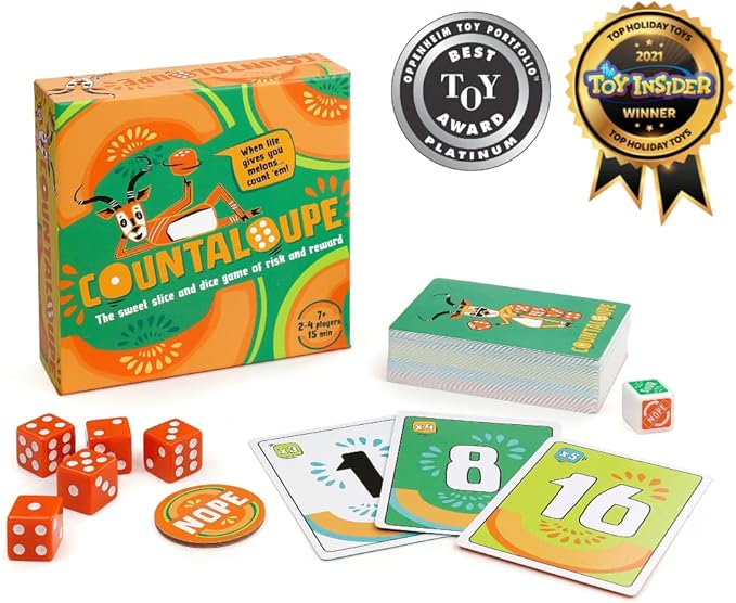 Bananagrams Countaloupe: Slice and Dice STEM Game for Kids Age 7+