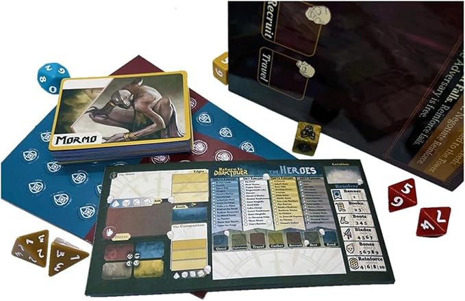 Return to Dark Tower: RPG Player Tower - Unique Rolplaying Game Accessory Set, Includes Dice, 14" Tower, Cards & More