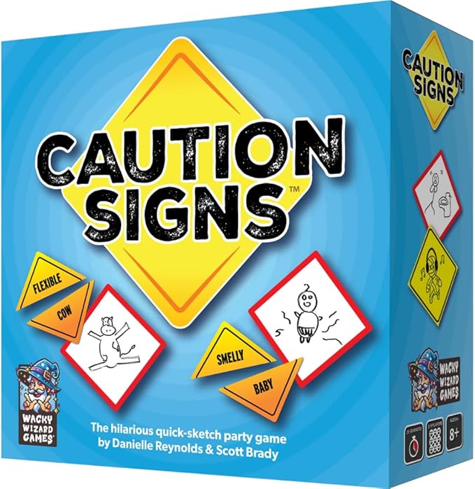 Wacky Wizard Games, Caution Signs: A Hilarious Quick-Sketch Party Game