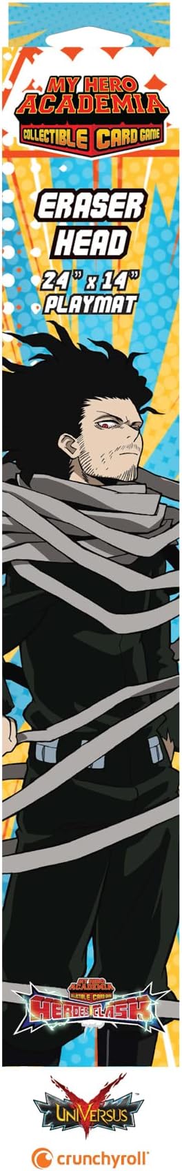 Asmodee Jasco My Hero Academia Collectible Card Game Series 3 Eraser Head PLAYMAT | 18" by 24" Rubber Game Mat | Ages 14+ | 20-30 Minutes | Made by Jasco Games