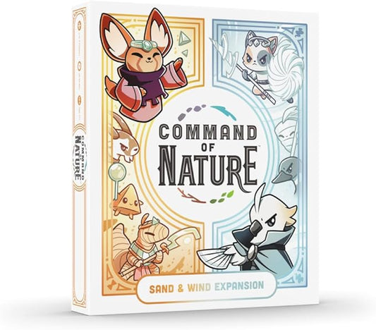 Command of Nature Expansion - Sand & Wind Expansion - A Competitive Strategic Deck-Building Card Game for Kids, Teens, Adults - 2 or 4 Players, Ages 10+