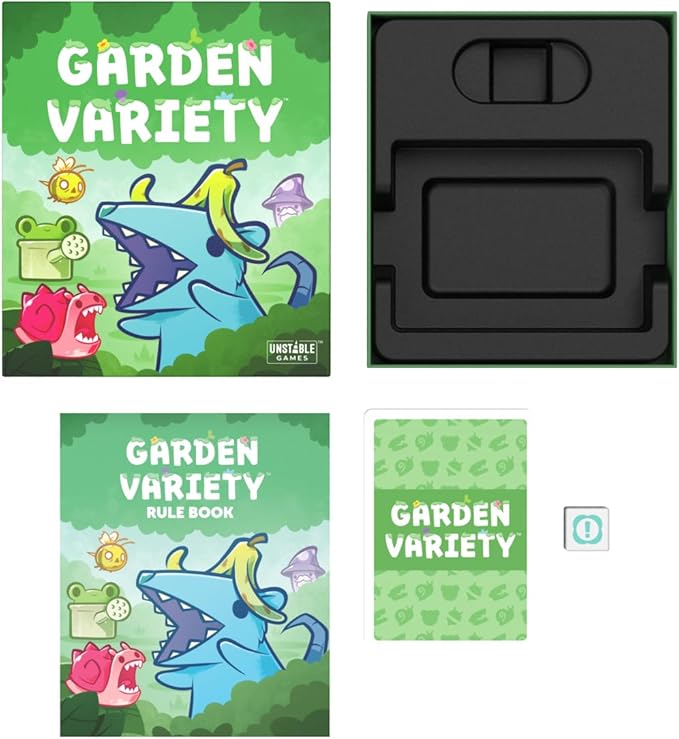 Garden Variety Base Game - A Quirky, Easy to Learn Card Game for Kids, Teens, Adults - 2-5 Players, Ages 7+