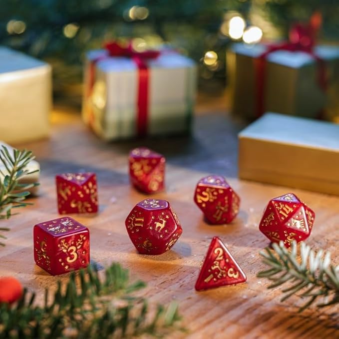 Q WORKSHOP Christmas Dice Set