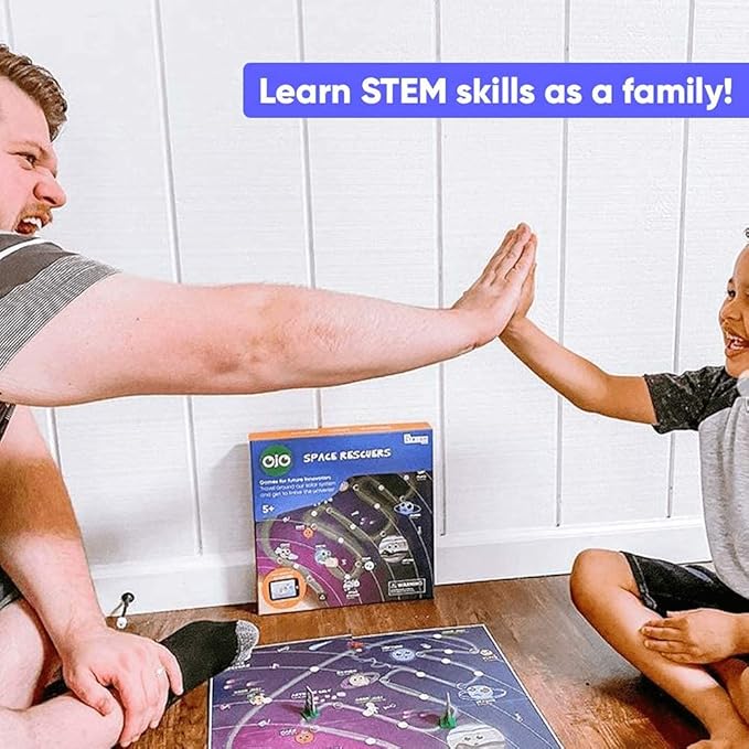 OjO Space Rescuers Solar System Science Game Children Become Astronomers! STEM Educational Toy (Age 5+) | Science Board Game for Kids | Learn Planets & Space