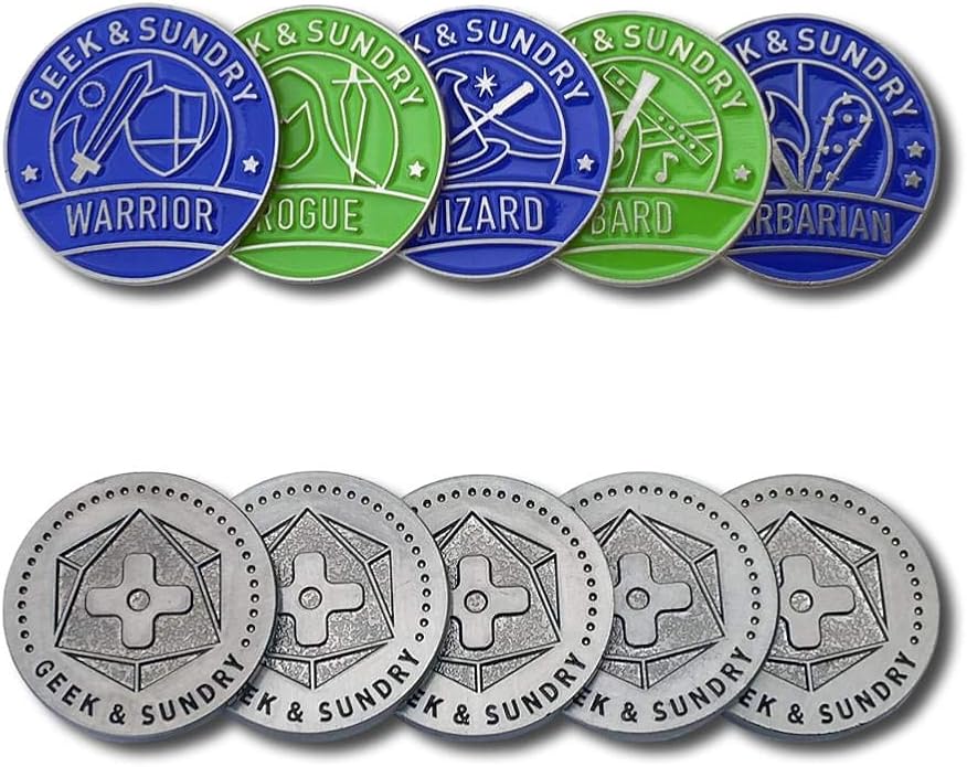 Nerd Block Geek Sundry Player Token Set