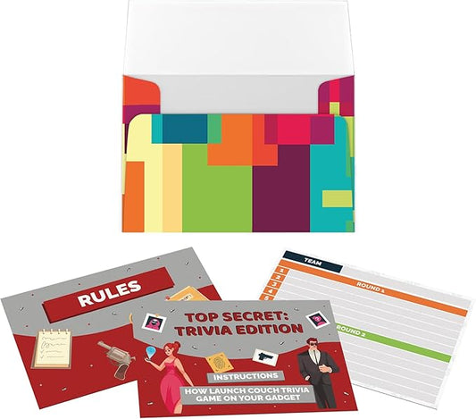 Couch Trivia Game A Fun and Educational Game with Virtual Host for Adults (Top Secret)