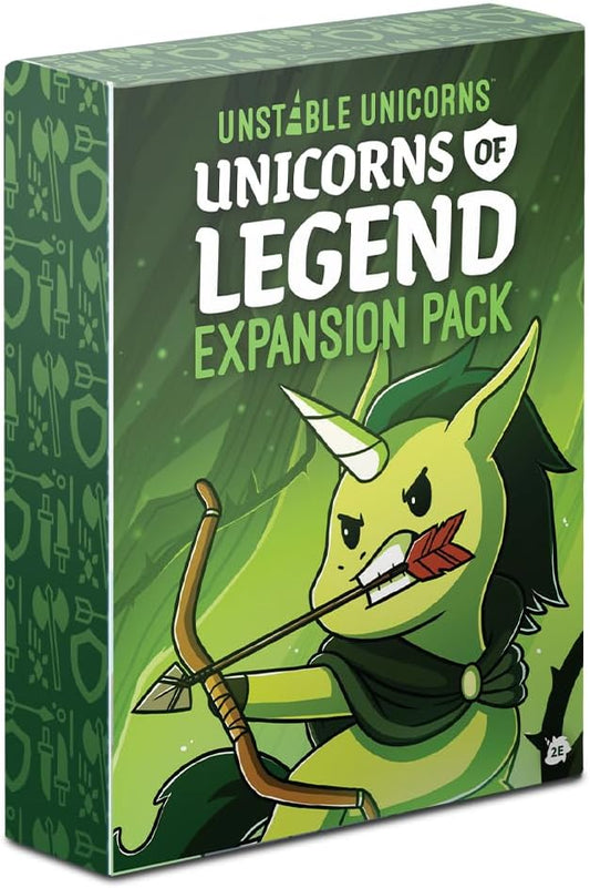 Unstable Unicorns Unicorns of Legend Expansion Pack - designed to be added to your Unstable Unicorns Card Game