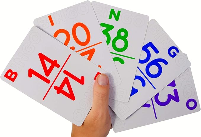 Regal Bingo Large Bingo Calling Cards Deck Reusable - Bingo Games for Family - 75 Playing Cards (B1 - O75)