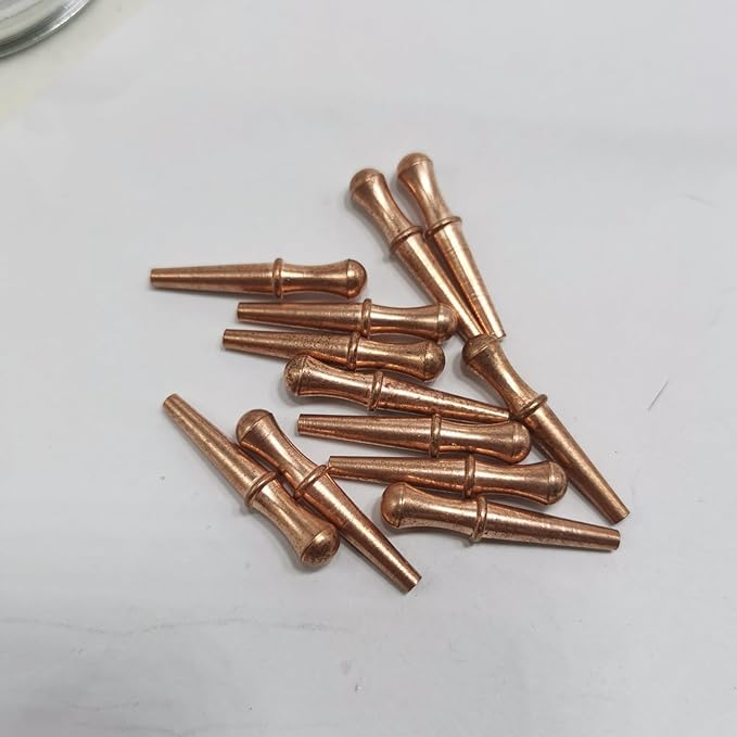 12pcs Length 1inch Metal Cribbage Pegs Board Steel Cone for 1/8 Holes 4 Colors Cribbage Traditional Board Game Gold White Black and Rose Gold