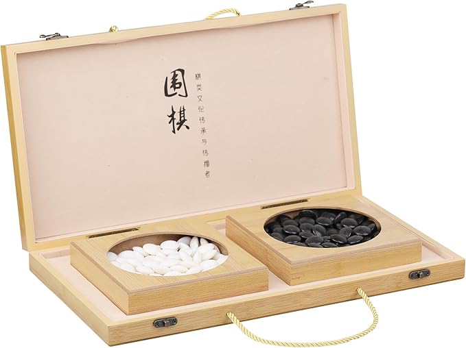 VPH Simulated Jade Double Sided Go Set with Foldable Board Included