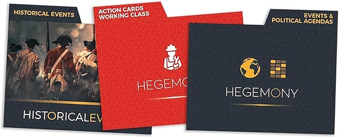 Hegemonic Project: Hegemony: Card Dividers - Game Accessory for Hegemony The Board Game, Organize Your Game with 20 Cardboard Dividers in 7 Designs