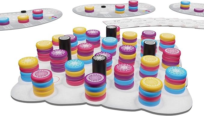 Board and Dice Mandala Stones