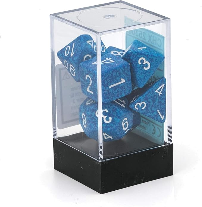 Chessex CHX25306 Dice-Speckled Water Set
