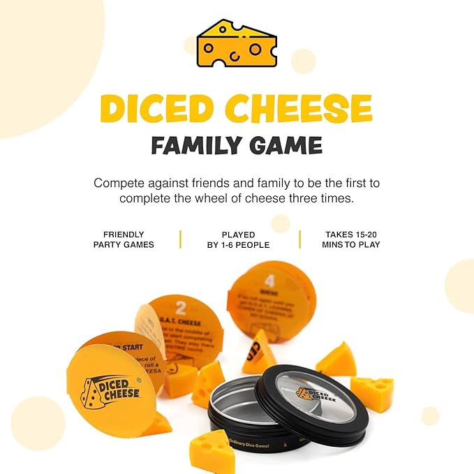 Game, Easy Family-Friendly Party Dice Games for Adults and Teens - 1-6 Players, 2-Pack