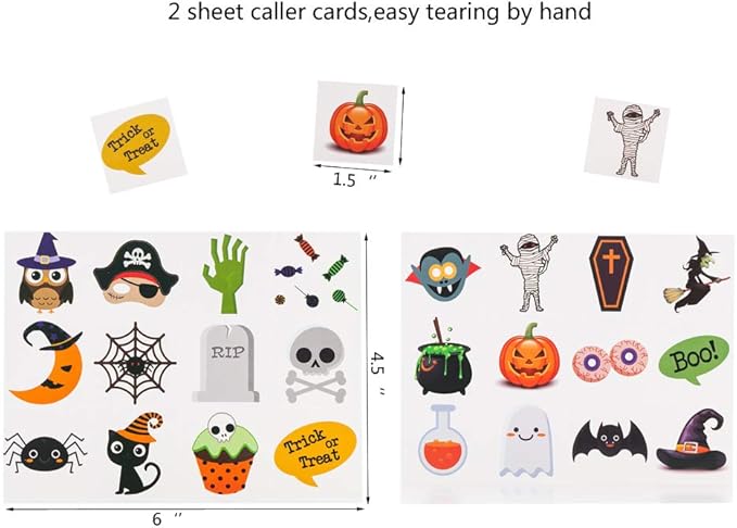 MISS FANTASY Halloween Games Halloween Bingo Game for Kids Halloween Party Games for Kids Family Classroom Activities 24 Players Bingo Cards
