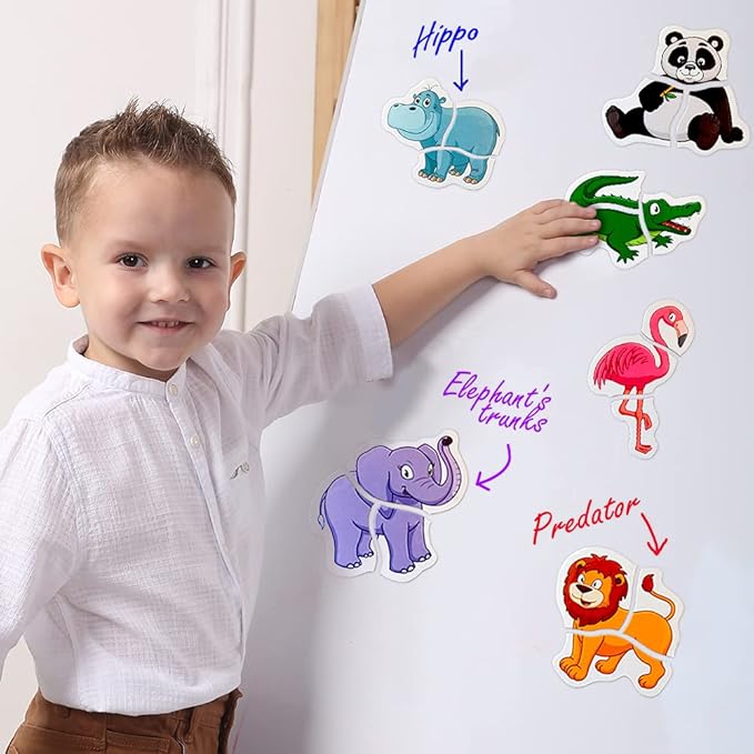 Zoo Magnetic Puzzles for Kids Ages 3-5 - Toddler Puzzle - Travel Toys for Kids Ages 3-5 - Magnetic Travel Games Baby Puzzle Kids Puzzle Toys - Puzzle for Preschooler Magnet Puzzles Games