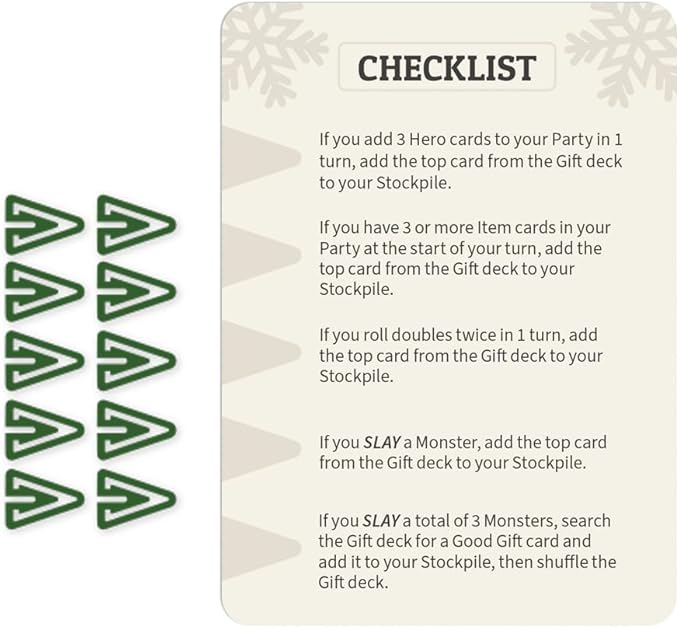 Here to Sleigh Holiday Expansion Pack - Designed to be added to your Here to Slay Base Game