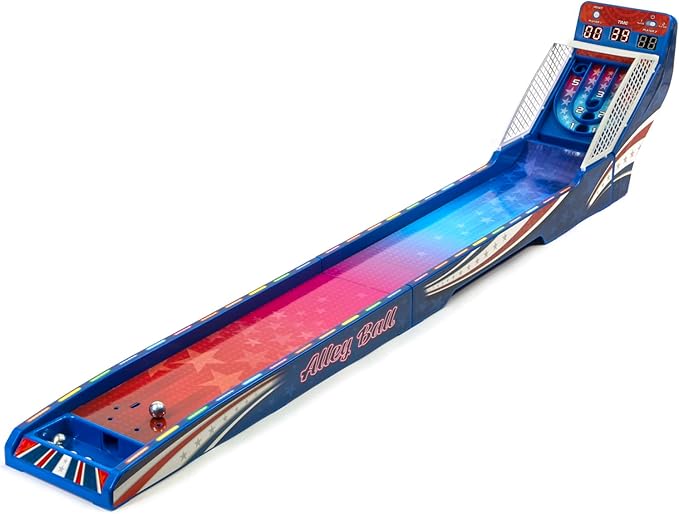 Retro Arcade Electronic: Alley-Ball - Tabletop Game, 3' Track, Scoreboard & Sound Effects, 1-2 Players, Ages 6+
