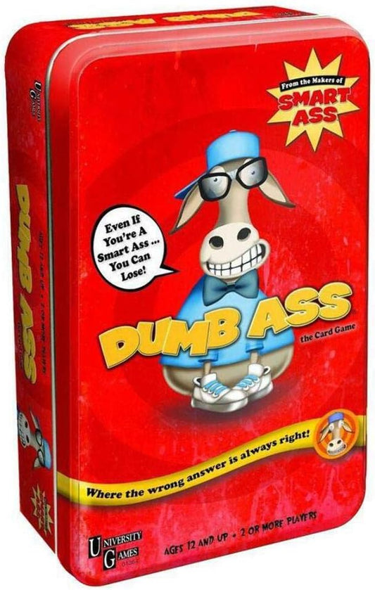 University Games Dumb Ass Card Tin Game