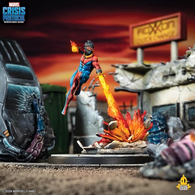 Marvel: Crisis Protocol Sunspot & Warlock Character Pack - Tabletop Superhero Game, Strategy Game for Kids & Adults, Ages 14+, 2 Players, 90 Min Playtime, Made