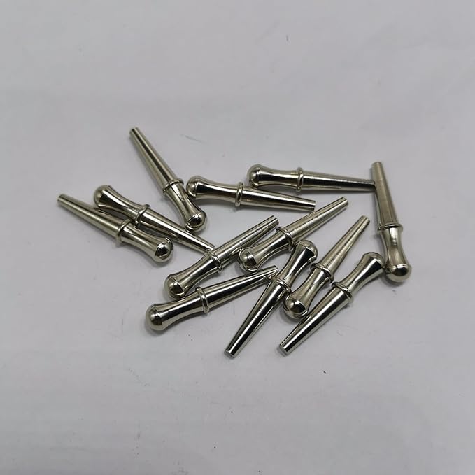 12pcs Length 1inch Metal Cribbage Pegs Board Steel Cone for 1/8 Holes 4 Colors Cribbage Traditional Board Game Gold White Black and Rose Gold