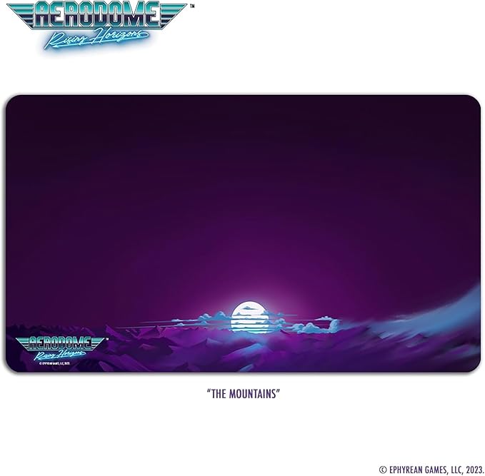 Aerodome: Game Mat - The Mountains - 14 x 24 Neoprene Mat, Scenic Image, Tactical Aerial Combat Card Game Accessory