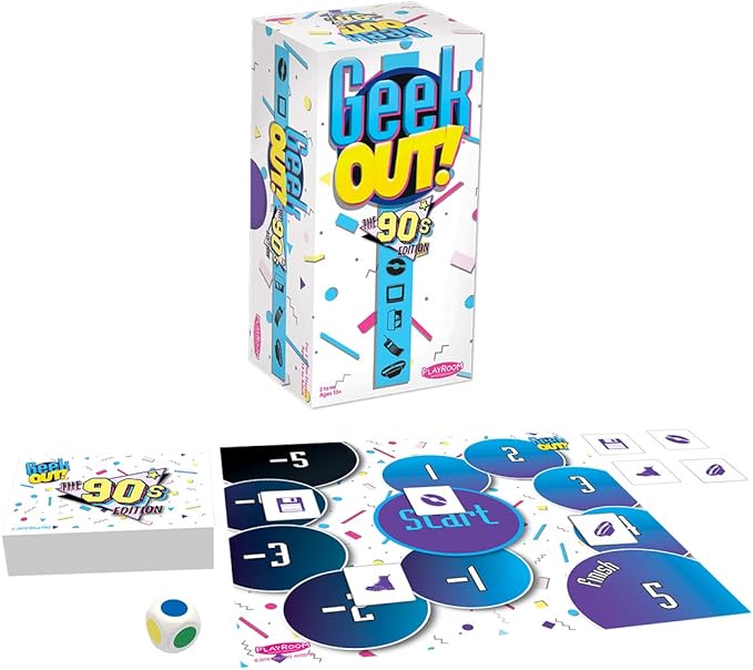 Geek Out! 90's Edition - Fun Trivia Game to Play Against Friends and Family , Who Knows the 90's Era The Best and The Pop Culture