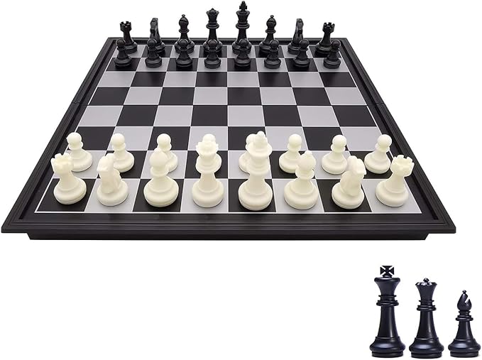 Mini Chess Set, 6.5" Portable Folding Chess Board Magnetic Travel Chess Set for Kids and Adults