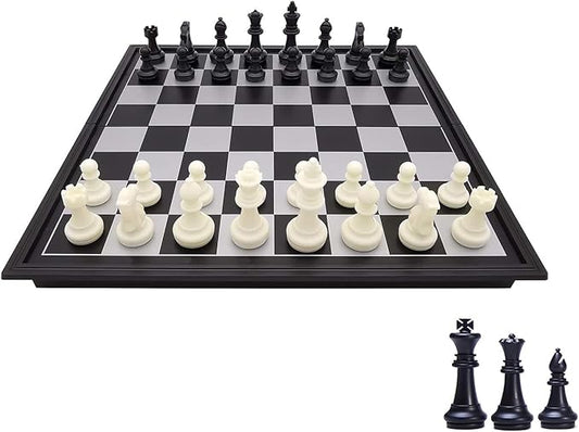 Mini Chess Set, 6.5" Portable Folding Chess Board Magnetic Travel Chess Set for Kids and Adults