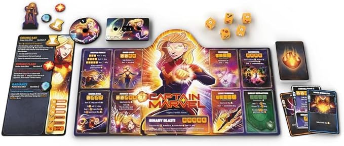 Marvel Dice Throne | 2 Hero Box Featuring Captain Marvel, Black Panther | Standalone Competitive Dice Game | Officially-Licensed Marvel Game | Compatible with The Dice Throne Ecosystem