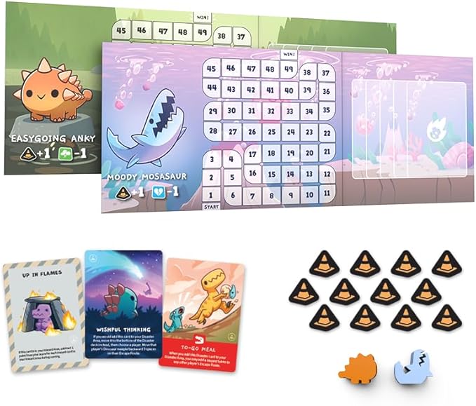 Happy Little Dinosaurs Hazards Ahead Expansion - Designed to be added to your Happy Little Dinosaurs Base Game - Perfect for Game Night!
