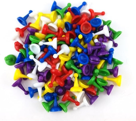 Honbay 120pcs Multi-Color Pawns Pieces for Board Games, Tabletop Markers Component
