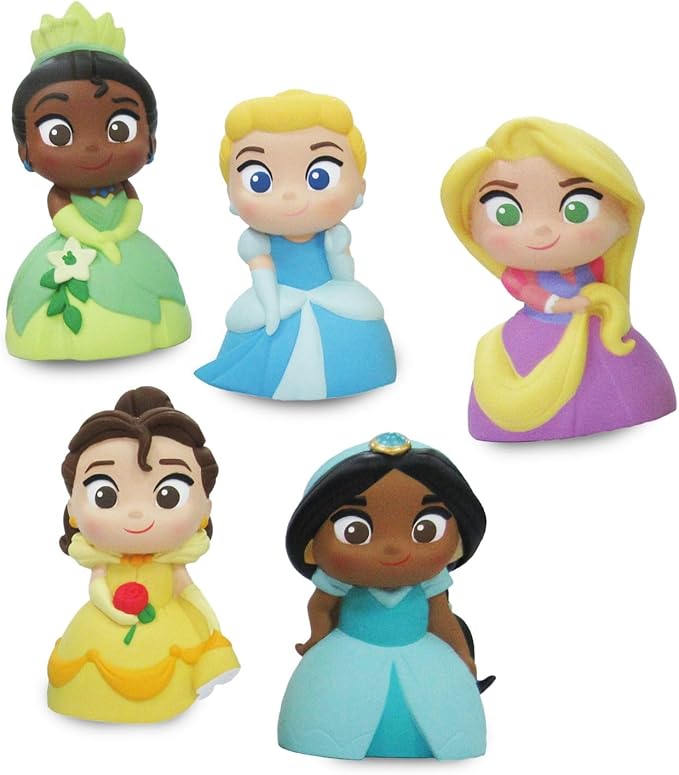 Disney Store Official Bath Set (Disney Princess) - Kids Bath Accessories with Beloved Disney Characters - Colorful and Fun Bath Time Essentials for Kids - Suitable for All Ages