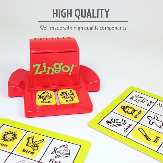 Ravensburger Zingo Bingo Game - Learning and Educational Toys for Kids Age 4 Years Up - 2 to 4 Players - Gifts for Boys and Girls