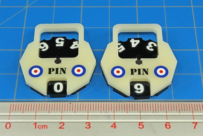 LITKO World War Two Miniature Wargames Army Pin Dial Counter | Compatible with Bolt Action | Dice Dock (Great Britain)