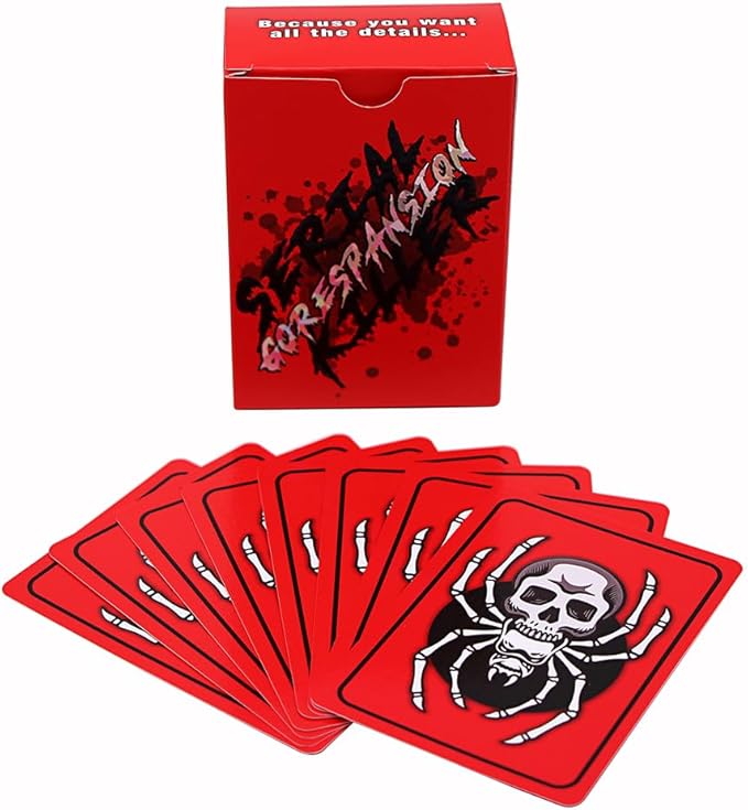 SERIAL KILLER - GORESPANSION -Hilariously Dark Card Game for Adults with Murderous Thoughts Sometimes - Expansion Pack – Murder Mystery - Fun and Easy to Play – Original Halloween Party Horror Games
