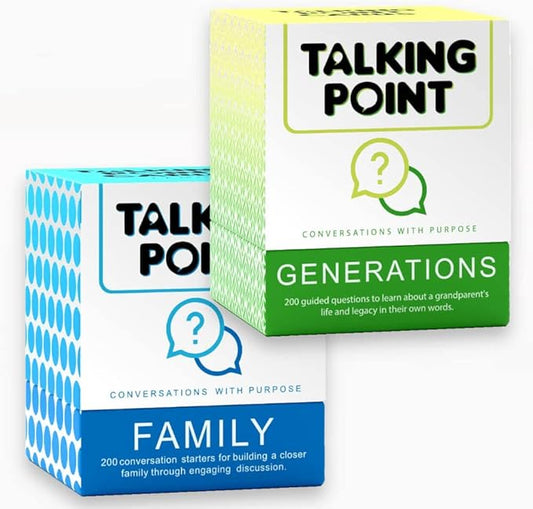 Generations Bundle: 400 Thought Provoking Conversation Starters - 2 Packs: Generations + Family