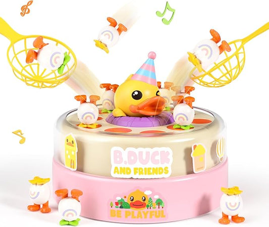 B.Duck Games for Kids Age 4-6, Catch and Bounce Duck Board Games for Kids 3-5,Family Toddlers Games Birthday Gifts for 5-7 Girls, Birthday Toy Gifts for Toddlers 4-8