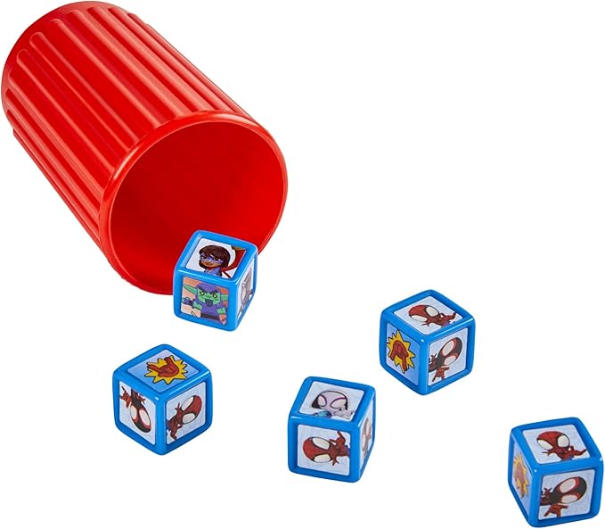 Hasbro Gaming Spidey and His Amazing Friends Yahtzee Jr.Marvel Edition Board Game for Kids, Ages 4 and Up (Amazon Exclusive)