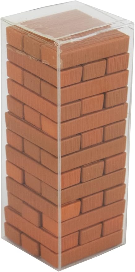 World's Smallest Jenga | Miniature Classic Game | Wooden Blocks Stacking Tumbling Tower Game | Party Games for Kids & Families | Easter Basket Stuffers | Ages 6+