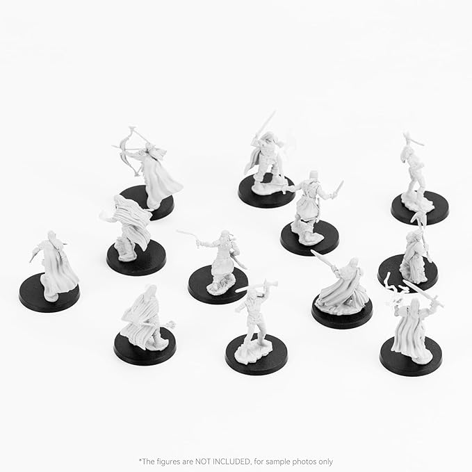 100PCS Miniature Bases+120PCS Adhesive, 25mm or 0.98inch Round Black Plastic Model Bases for Gaming Miniatures Collectible War Table Game or Wargames Board Game