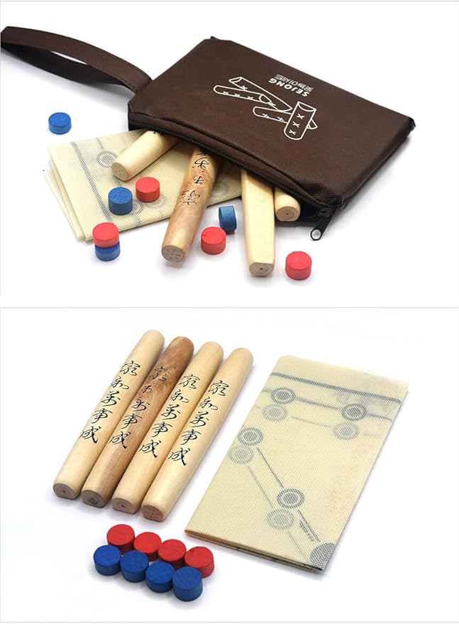 DEAD SKIN YUTNORI Korean Board Games 윷놀이 Floor Games for Family, Adults, Party, Strategy Wood Stick Games Premium Wood