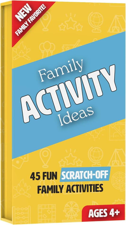 Family Activity Ideas | 45 Family Game Night Scratch-Off Experiences | QR Code on Each Card for More Family Date Night Fun | Family Game Night Done Differently