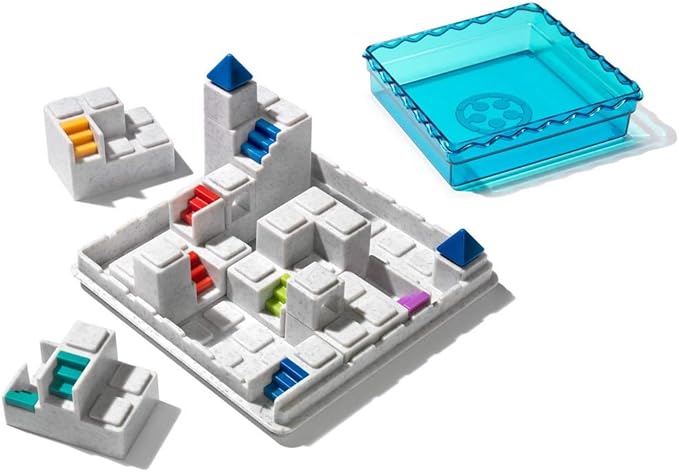 SmartGames Atlantis Escape; a 3D Path-Building Travel Game for Kids and Adults, a STEM Focused Cognitive Skill-Building Brain Game - Brain Teaser for Ages 8 & Up, 60 Challenges.