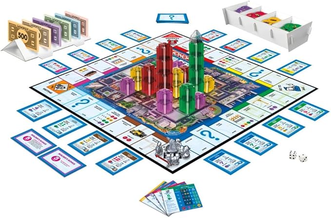 Monopoly Builder Board Game, Strategy Game, Family Game, Games for Children, Fun Game to Play, Family Board Games
